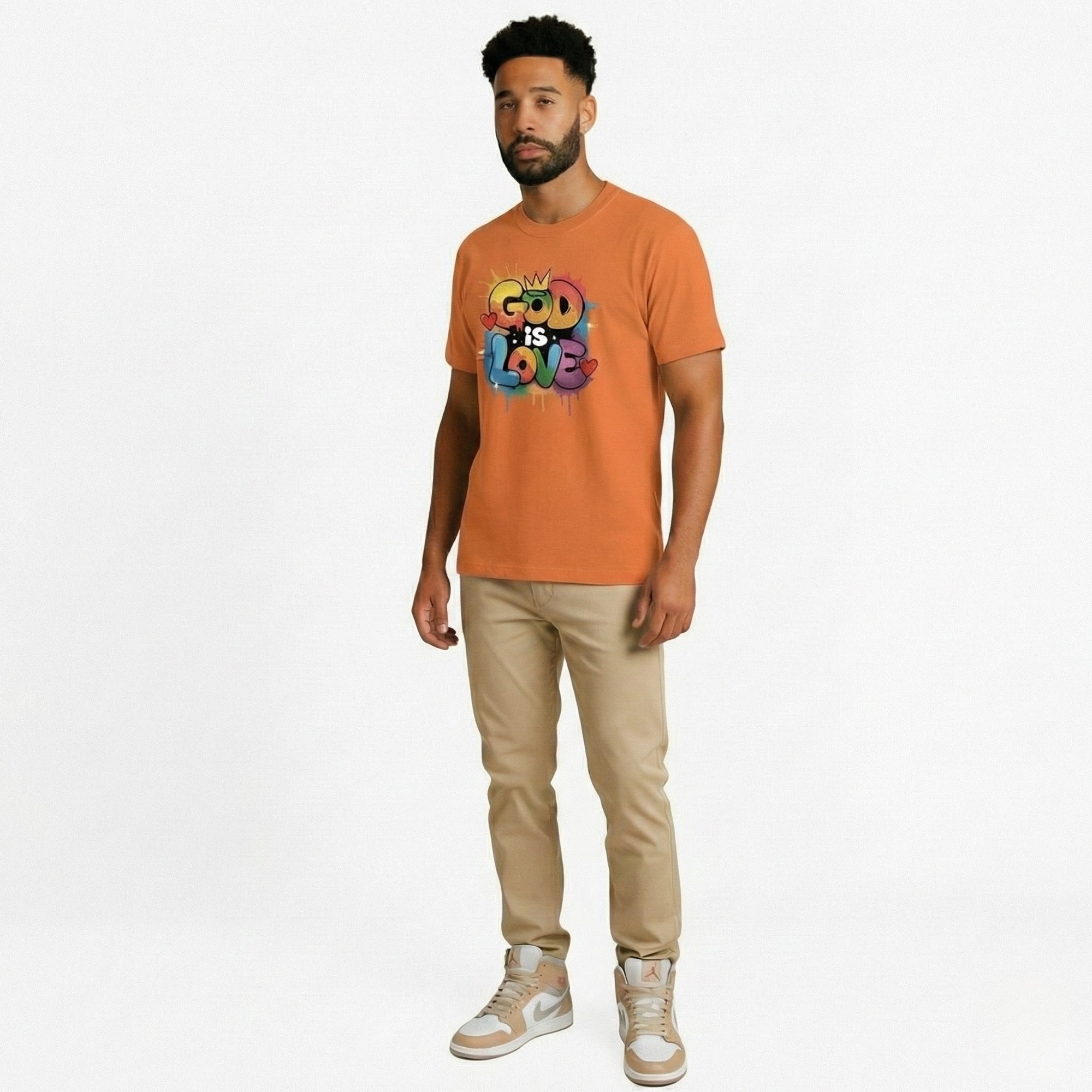 GOD IS LOVE Orange Tee