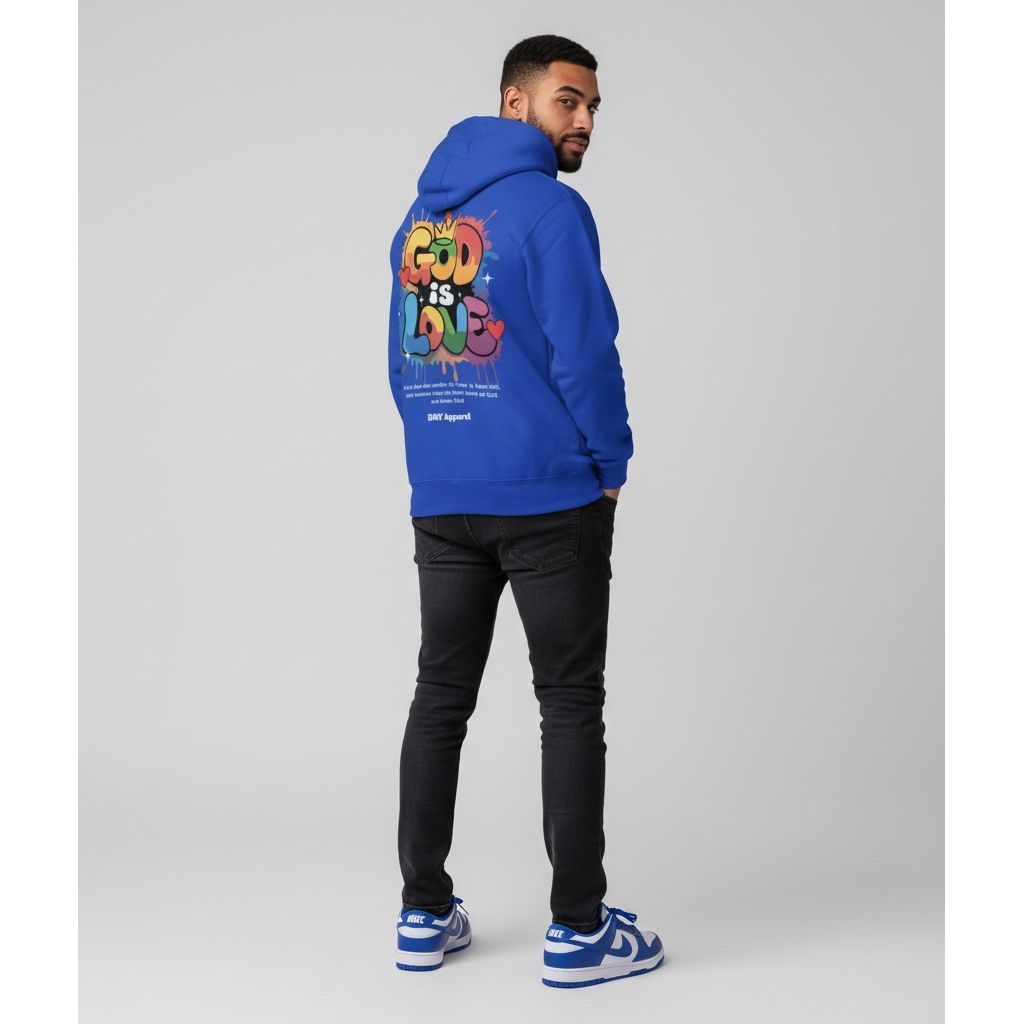 GOD IS LOVE - Blue Pullover Sweatshirt