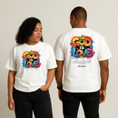 White "GOD IS LOVE" t-shirt, showcasing a minimalist spiritual message with a sleek look, ideal for casual outfits and everyday inspiration.