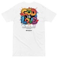 GOD IS LOVE White Tee & Trucker Hat Bundle