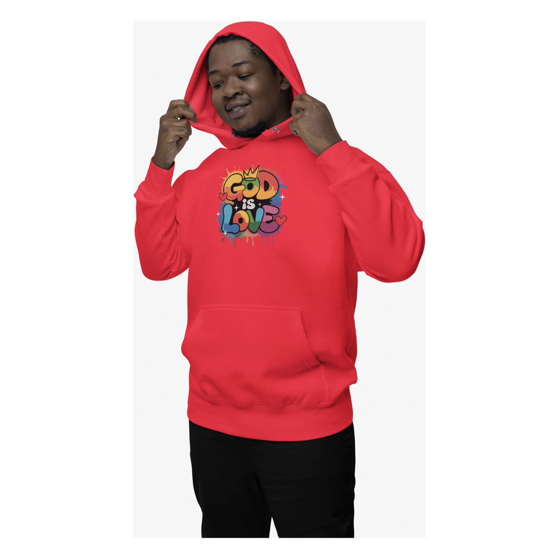 GOD IS LOVE – Red Pullover Hoodie