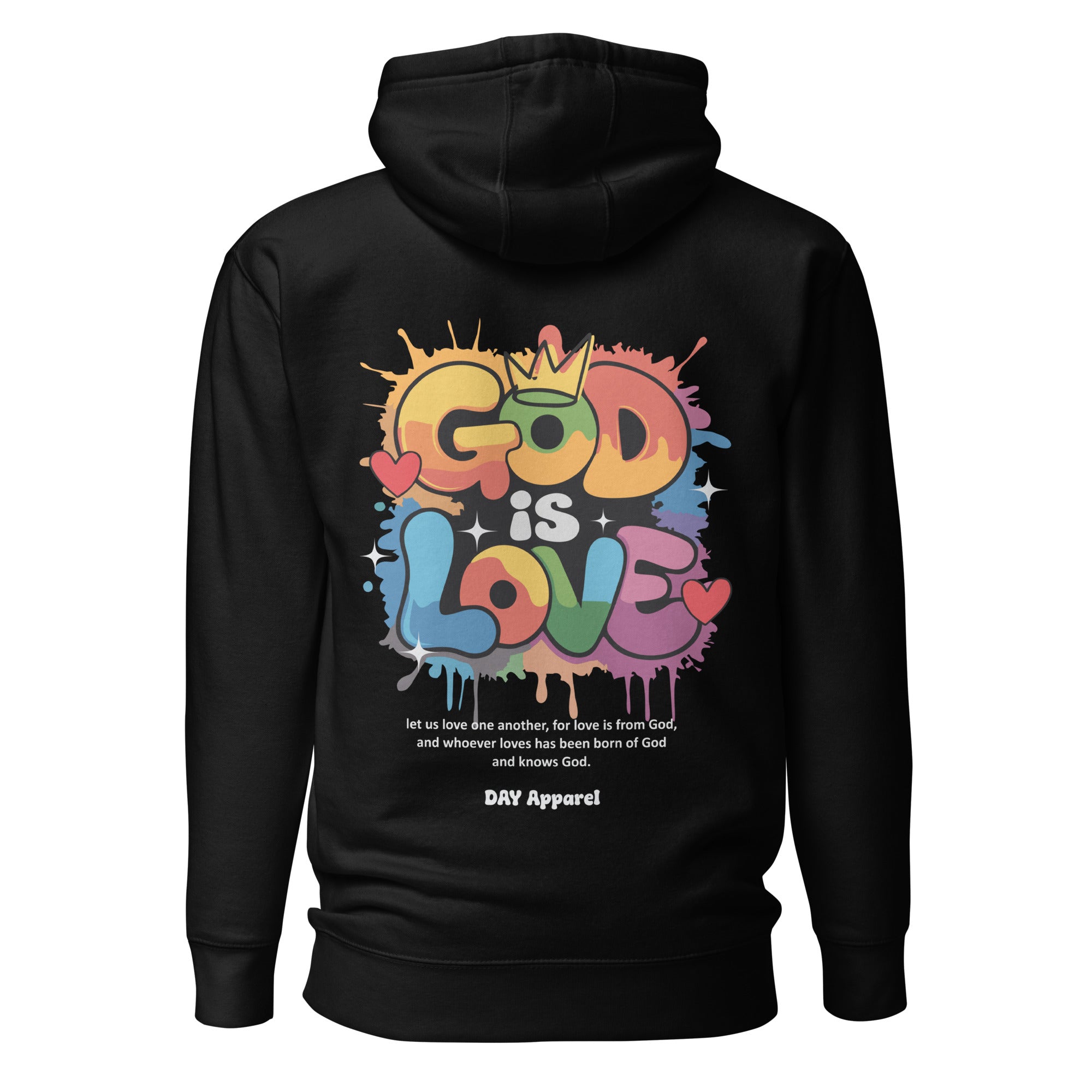 GOD IS LOVE – Black Pullover Hoodie