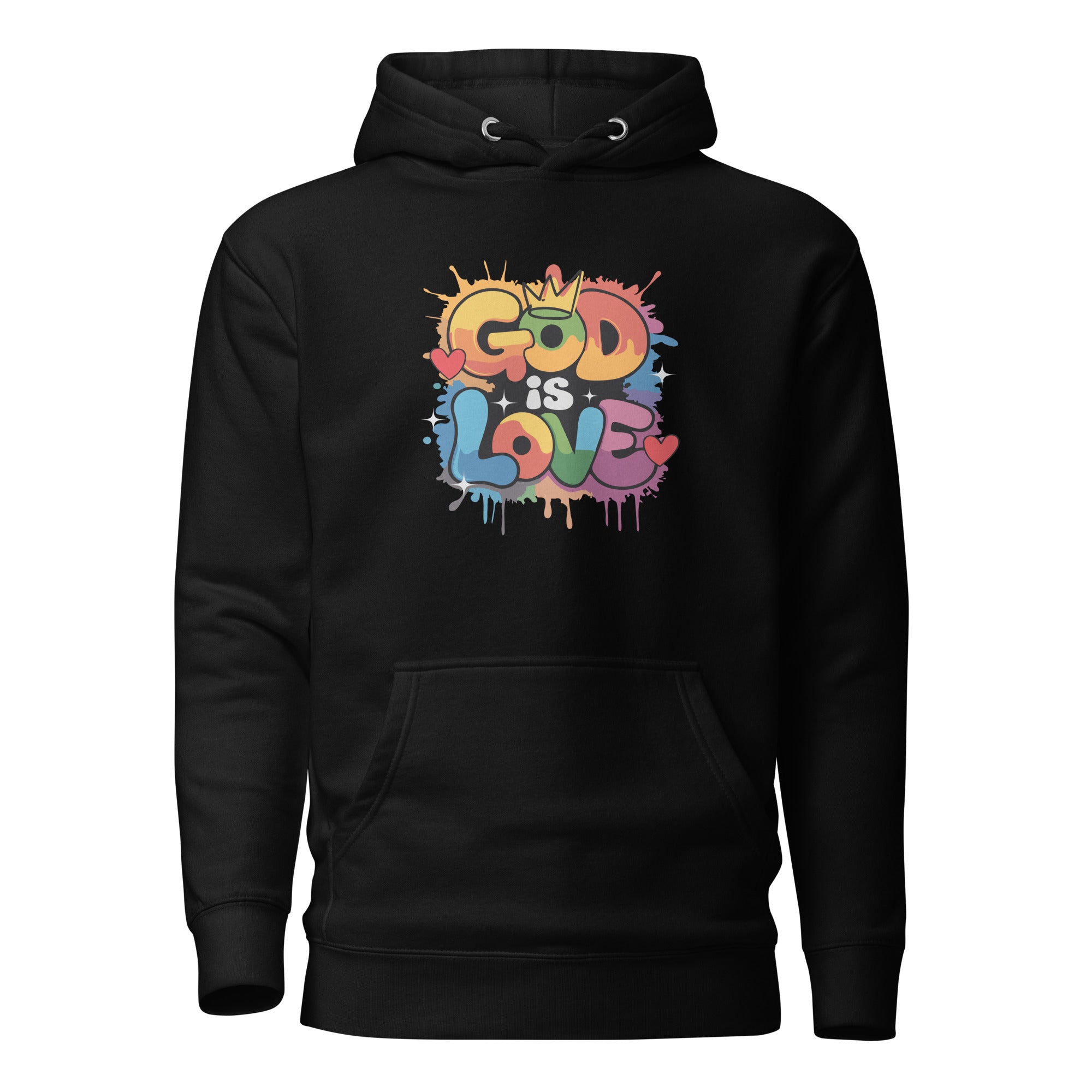 GOD IS LOVE – Black Pullover Hoodie