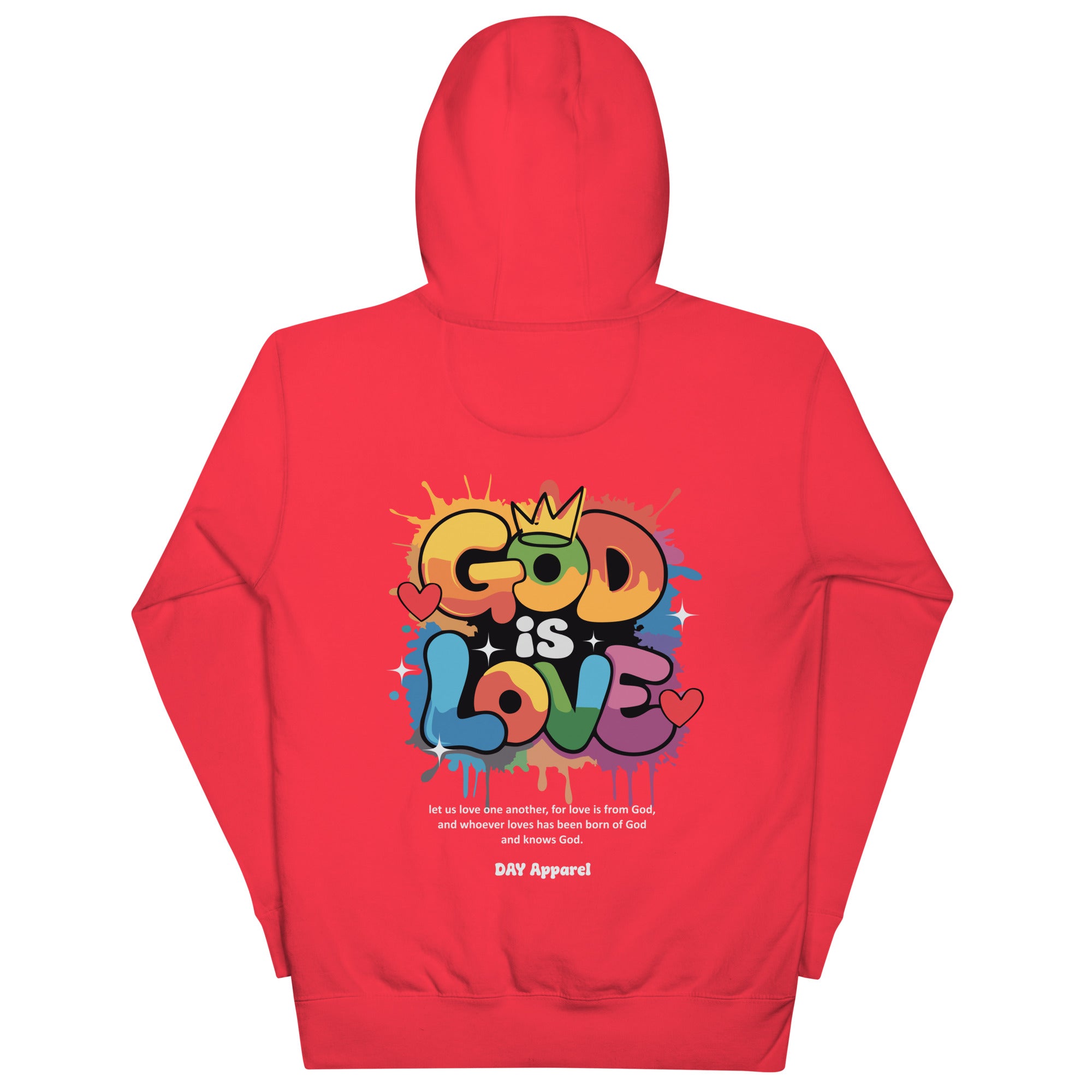 GOD IS LOVE – Red Pullover Hoodie