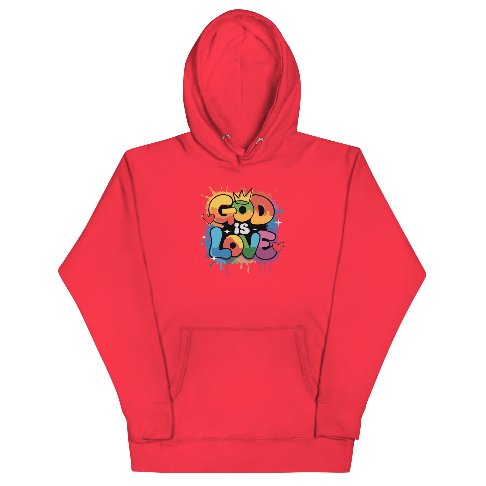 GOD IS LOVE – Red Pullover Hoodie