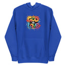 Blue "GOD IS LOVE" hoodie, featuring an inspiring faith-based design and cozy fit, perfect for everyday wear and spiritual expression.